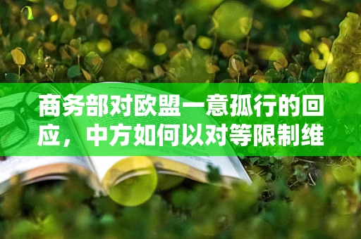 商务部对欧盟一意孤行的回应，中方如何以对等限制维护半导体产业健康发展？