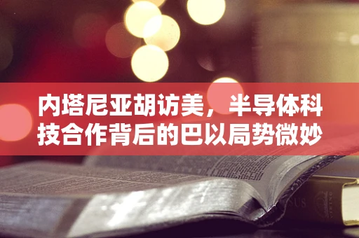 内塔尼亚胡访美，半导体科技合作背后的巴以局势微妙变化
