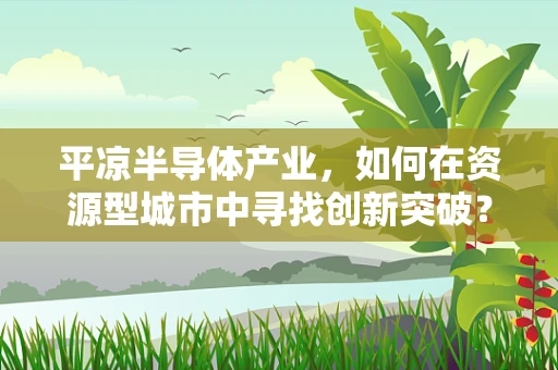 平凉半导体产业，如何在资源型城市中寻找创新突破？