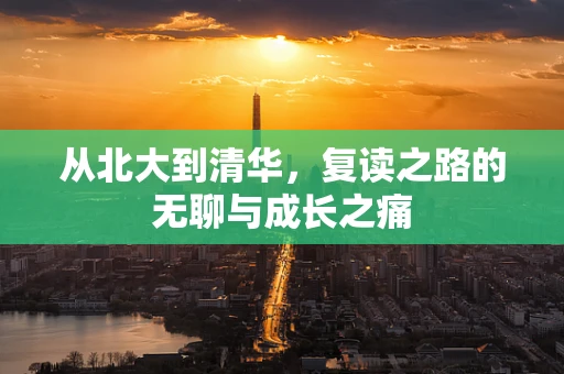 从北大到清华，复读之路的无聊与成长之痛
