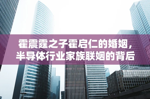 霍震霆之子霍启仁的婚姻，半导体行业家族联姻的背后意义？