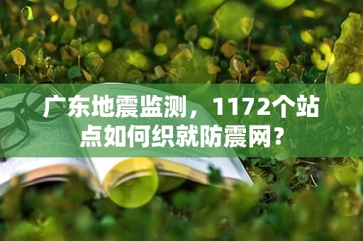 广东地震监测，1172个站点如何织就防震网？
