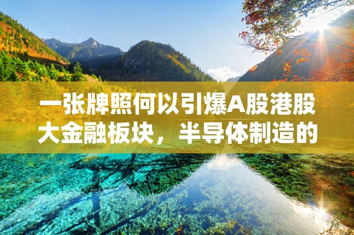 一张牌照何以引爆A股港股大金融板块，半导体制造的跨界效应？