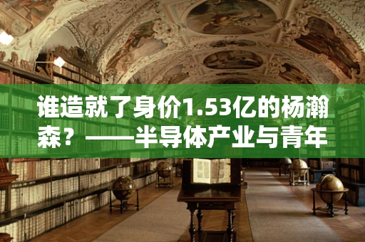 谁造就了身价1.53亿的杨瀚森？——半导体产业与青年才俊的成长之路