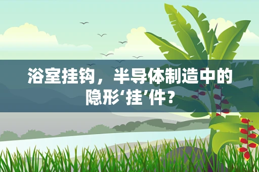 浴室挂钩，半导体制造中的隐形‘挂’件？