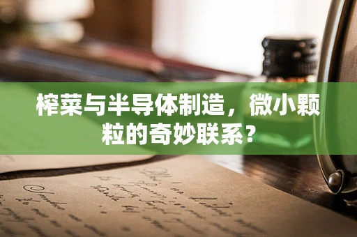 榨菜与半导体制造，微小颗粒的奇妙联系？
