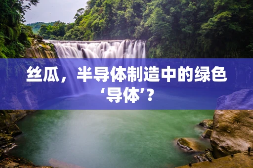 丝瓜，半导体制造中的绿色‘导体’？