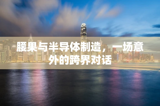 腰果与半导体制造，一场意外的跨界对话