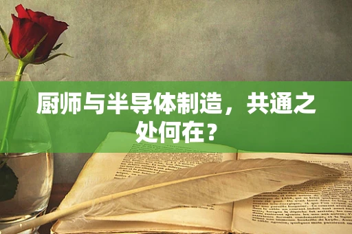 厨师与半导体制造，共通之处何在？