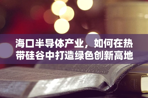 海口半导体产业，如何在热带硅谷中打造绿色创新高地？