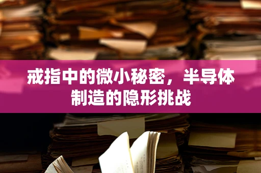 戒指中的微小秘密，半导体制造的隐形挑战