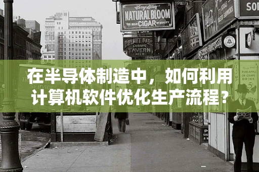 在半导体制造中，如何利用计算机软件优化生产流程？