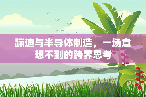蹦迪与半导体制造，一场意想不到的跨界思考