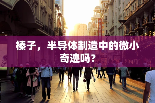 榛子，半导体制造中的微小奇迹吗？
