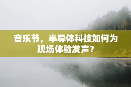 音乐节，半导体科技如何为现场体验发声？
