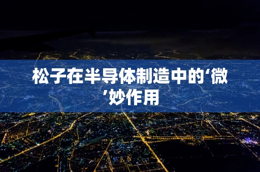 松子在半导体制造中的‘微’妙作用