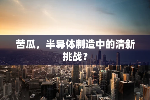 苦瓜，半导体制造中的清新挑战？