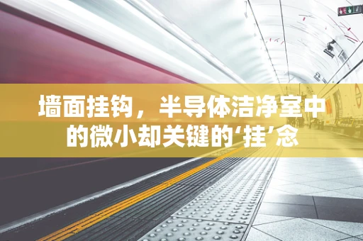 墙面挂钩，半导体洁净室中的微小却关键的‘挂’念
