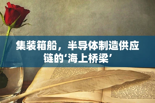 集装箱船，半导体制造供应链的‘海上桥梁’