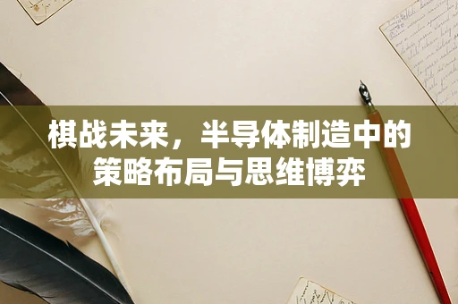 棋战未来，半导体制造中的策略布局与思维博弈