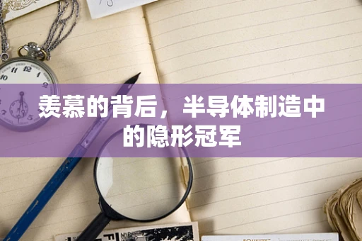 羡慕的背后，半导体制造中的隐形冠军