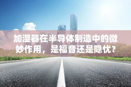 加湿器在半导体制造中的微妙作用，是福音还是隐忧？