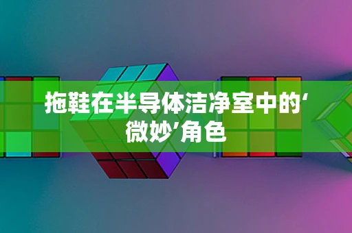 拖鞋在半导体洁净室中的‘微妙’角色