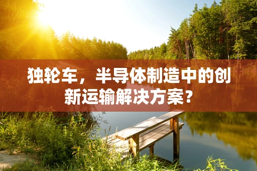 独轮车，半导体制造中的创新运输解决方案？