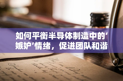 如何平衡半导体制造中的‘嫉妒’情绪，促进团队和谐？
