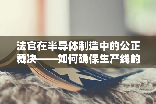 法官在半导体制造中的公正裁决——如何确保生产线的质量与效率？