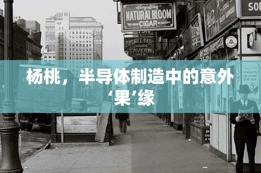 杨桃，半导体制造中的意外‘果’缘