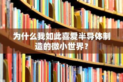 为什么我如此喜爱半导体制造的微小世界？