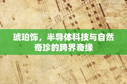 琥珀饰，半导体科技与自然奇珍的跨界奇缘