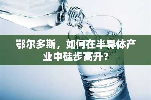 鄂尔多斯，如何在半导体产业中硅步高升？