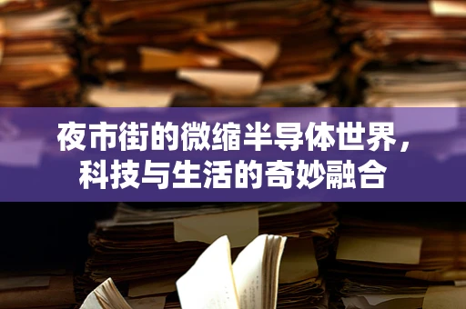 夜市街的微缩半导体世界，科技与生活的奇妙融合