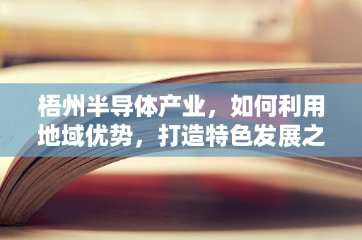 梧州半导体产业，如何利用地域优势，打造特色发展之路？