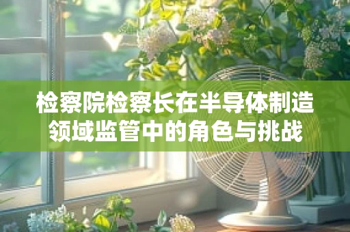 检察院检察长在半导体制造领域监管中的角色与挑战