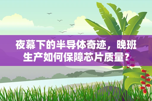夜幕下的半导体奇迹，晚班生产如何保障芯片质量？