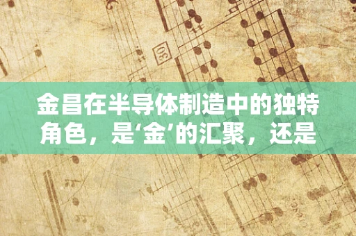 金昌在半导体制造中的独特角色，是‘金’的汇聚，还是‘昌’的起点？