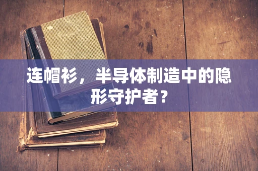 连帽衫，半导体制造中的隐形守护者？