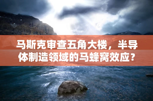 马斯克审查五角大楼，半导体制造领域的马蜂窝效应？
