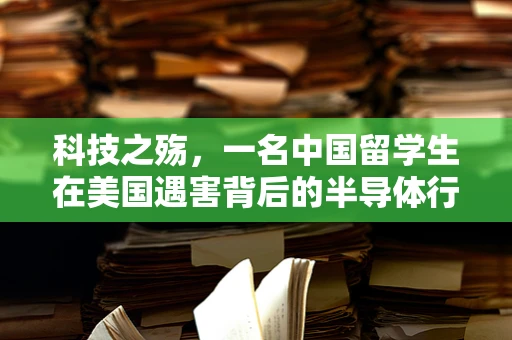 科技之殇，一名中国留学生在美国遇害背后的半导体行业安全与文化冲突反思