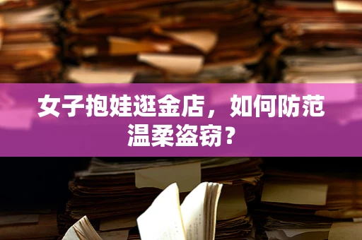 女子抱娃逛金店，如何防范温柔盗窃？