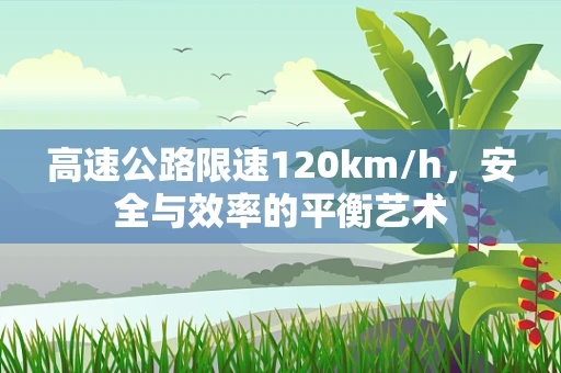 高速公路限速120km/h，安全与效率的平衡艺术