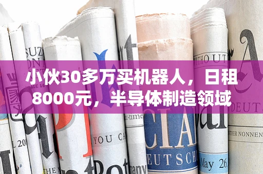小伙30多万买机器人，日租8000元，半导体制造领域的自动化新趋势？