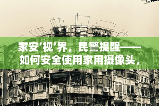 家安‘视’界，民警提醒——如何安全使用家用摄像头，守护隐私安全？
