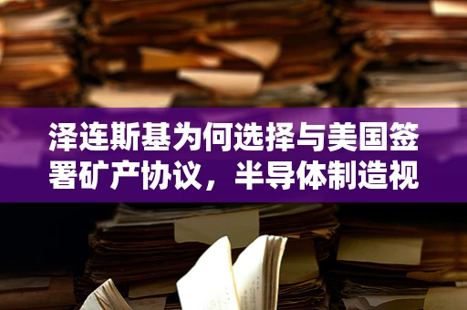 泽连斯基为何选择与美国签署矿产协议，半导体制造视角的深度解析