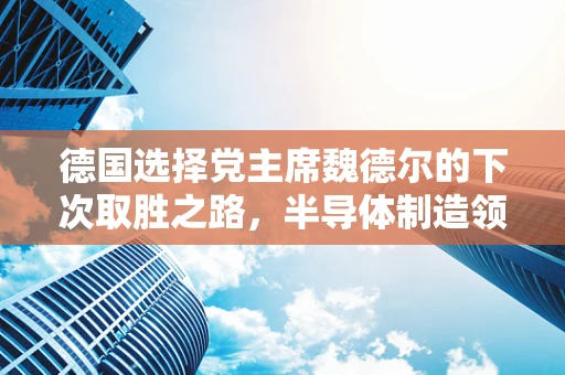 德国选择党主席魏德尔的下次取胜之路，半导体制造领域的挑战与机遇