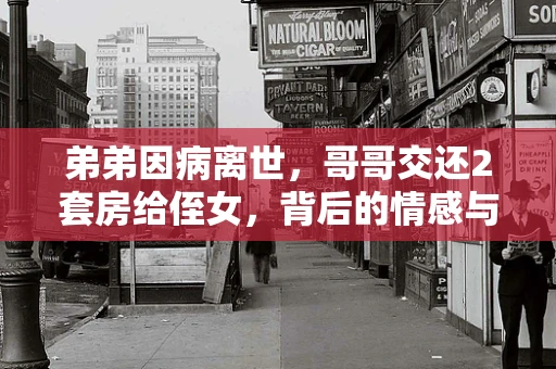 弟弟因病离世，哥哥交还2套房给侄女，背后的情感与法律考量