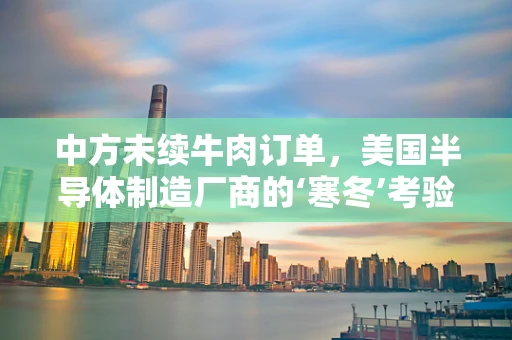 中方未续牛肉订单，美国半导体制造厂商的‘寒冬’考验？
